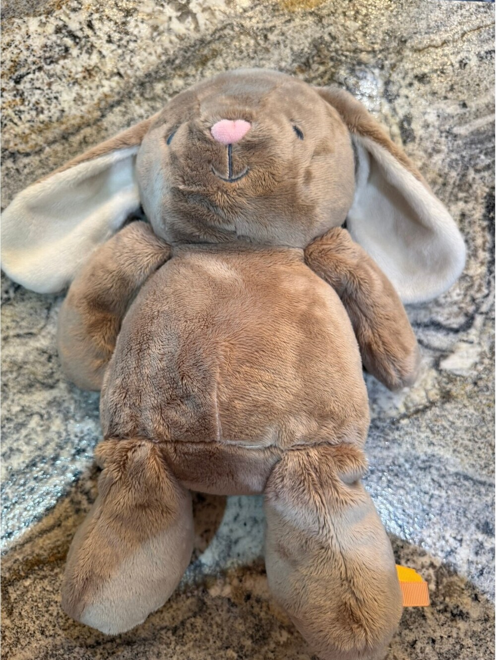 Taggies Plush Stuffed Bunny Rabbit with Pink Nose and Floppy Ears